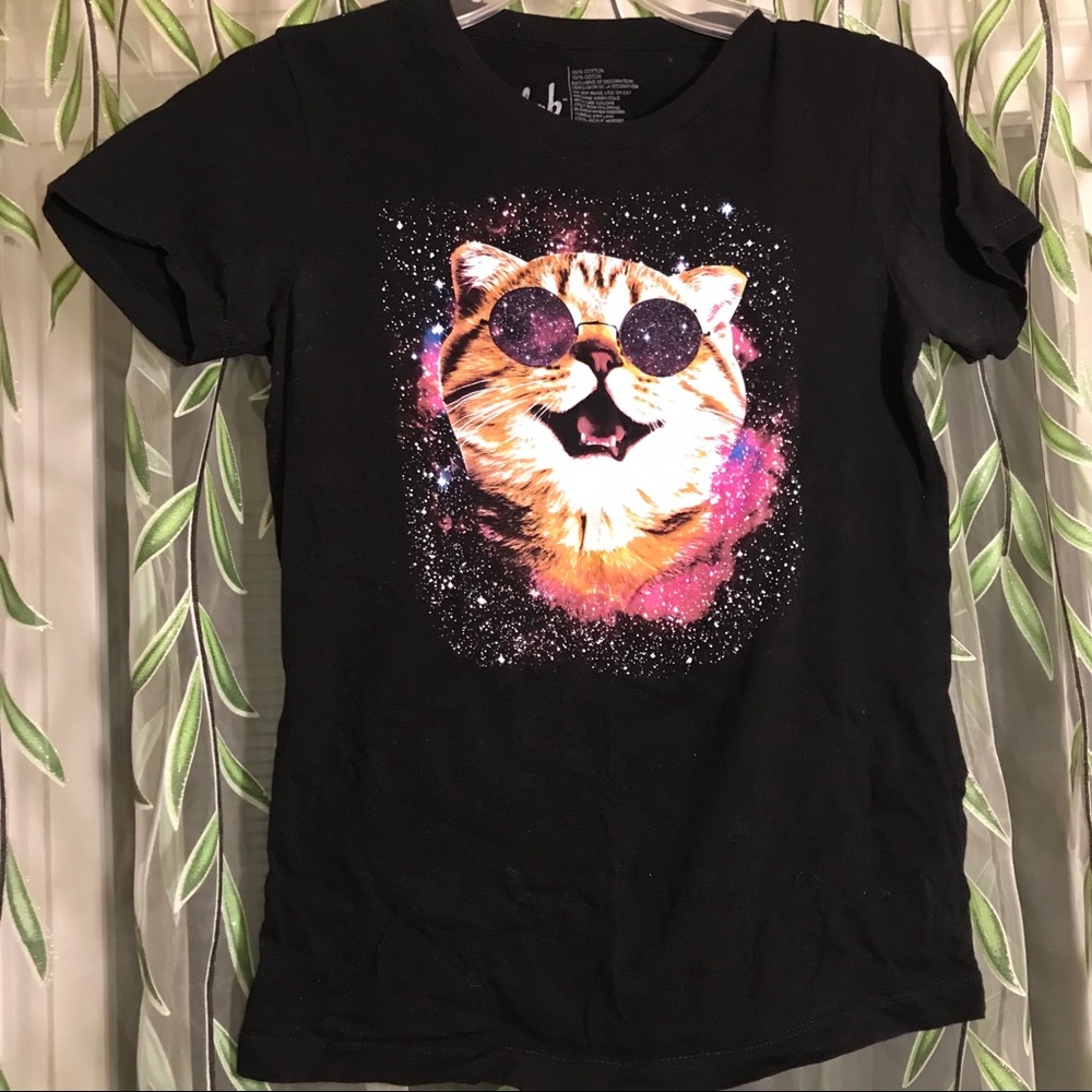 Galaxy cat T-shirt